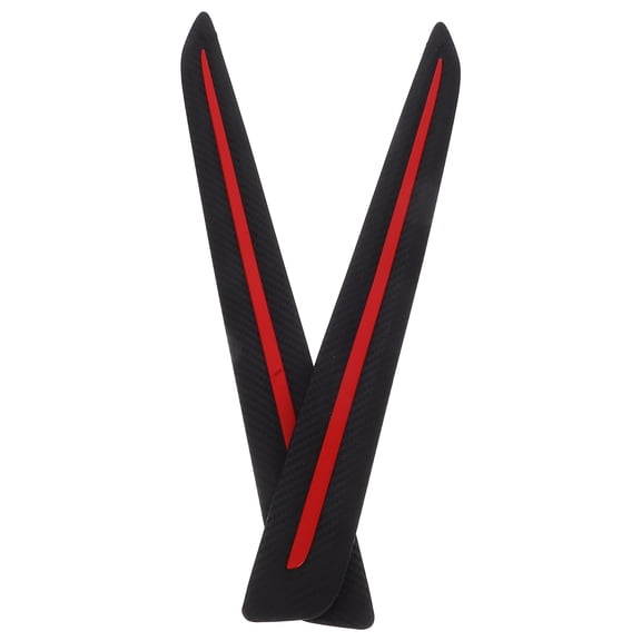 BEADCEST 1Pair Carbon Fiber Lightweight Car Bumper Guard p with Adhesive for Collision and Scrape Protection