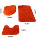 thumbnail image 3 of Baño Alfombras para Baño Baño Alfombras Conjuntos 3 Piezas de Alfombra de Baño, Alfombra de Bañera Antideslizante Ultra Suave Y Alfombra de Baño Absorbente, Alfombra de Baño, Alfombra de Baño Alfombra, 3 of 8