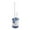 Blue, variant on BVXEEP Toilet Brush and Holder Set, Tpr Toilet Brush Set with Small Bristles , Toilet Wall-Mounted Punch- Wall-Mounted Toilet Brush ,Bottom with Drip Tray