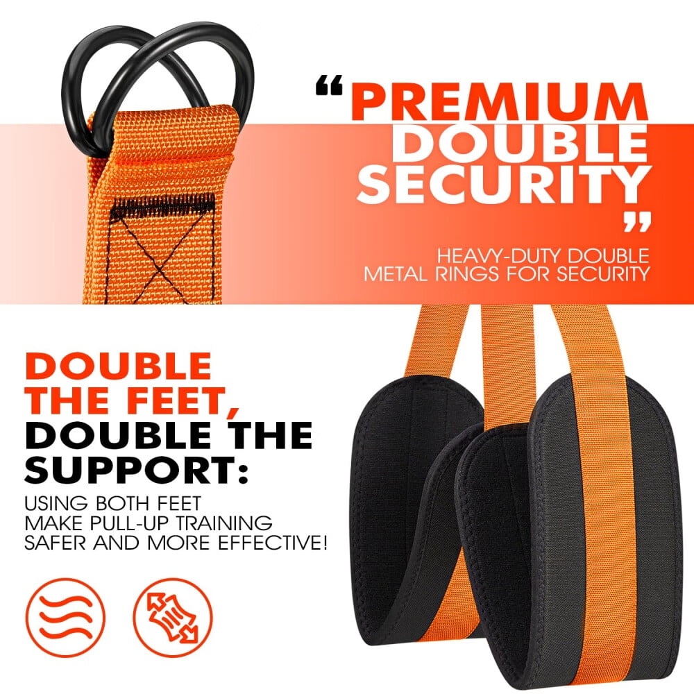 Pull Up Assistance Bands,Adjustable Heavy Duty Resistance Band for Pull Up,3 Pull Up Bands,Comfortable Fabric Feet/Knee Rest,Assistance Bands for Pull-Up,Home Fitness,Body Stretching,Chin Up