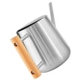 thumbnail image 6 of HONMEET  1Pcs Thickened Garden Watering Can Silver Stainless Steel Indoor and Outdoor Use Round Spout, 6 of 8