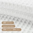 thumbnail image 6 of No Hook Required Waffle Weave Shower Curtain with Snap-in Fabric Liner, Hotel Quality, White -71" x 74", 6 of 7