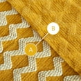 thumbnail image 5 of Flxxie Acrylic Knitted Throw Blanket with Decorative Tassel Couch Bed Sofa, 51" x 67", Yellow and White Chevron, 5 of 5