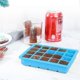 thumbnail image 5 of 2 Pack Silicone Ice Cube Trays, Easy Release Ice Cube Molds, 15 Ice Cubes Per Tray, Suitable for Chocolate Whiskey Cocktail Any Drinks (Blue), 5 of 5