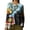Blue 1, variant on QASIEATN Women's V Neck Long Sleeve Top Asymmetrical Shirt Blouse Summer Graphic Tee Tops