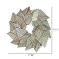 thumbnail image 2 of Vickerman Natural Botanicals 17" Natural Palm Spear Wreath., 2 of 2