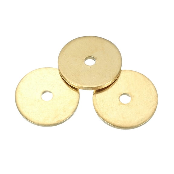 M4 x 25mm Brass Screw Washers Set, 3Pcs Bronze Flat Washers for Screws Bolts Factories Home Outdoor Projects (2mm Thick)