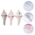 thumbnail image 3 of Shisuyan 3 Pcs Serviette en Microfibre pour Cheveux, Bonnets de Séchage Anti-Frisottis, 3 of 8