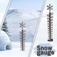 thumbnail image 3 of Muyoka Medidor de nieve de 40 cm, varilla de medición de nieve de Metal hecha a mano, medidor de nieve de copo de nieve duradero, instrumento de medición de caída de nieve para jardín, patio al aire l Muyoka Hogar, 3 of 7