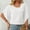 #Y01-White, variant on ECZHAW Womens Tops Dressy Casual 3/4 Tiered Bell Sleeve Blouses Double Layered Chiffon Work Tunic Shirts Tops