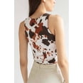 thumbnail image 4 of Ragstock Brown Cow Seamed Crop Tank, 4 of 4