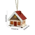 thumbnail image 3 of Konghyp Christmas Hut Ornament, LED Wooden Christmas House, Festive Decoration, Indoor Outdoor Use, Glowing Christmas Cabin, Warm White Lights, Winter Holiday Decor, 3 of 6
