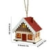 thumbnail image 3 of Adorno navideño de madera con luces LED | Cabaña luminosa con luces blancas cálidas | Cabaña de madera 3D para árbol, repisa o porche | Decoración festiva de 10 x 9 x 5,5 cm, 3 of 6