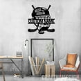 thumbnail image 2 of Craftnamesign Custom Hockey Metal Sign, Hockey Stick Metal Wall Art, Custom Hockey Player Name Sign, 2 of 5