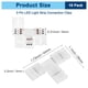 thumbnail image 3 of Uxcell Paquete de 10 Conectores en T de 3 Pines de 8 mm para Luces LED de Tira 5050 2835 Iluminación DIY [Blanco], 3 of 6