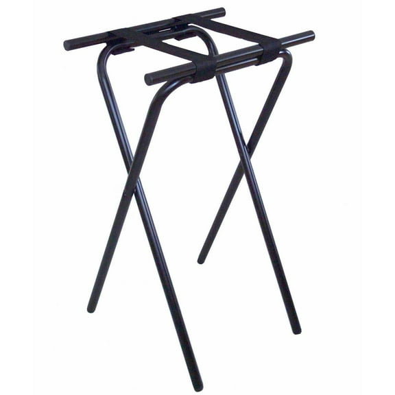 CSL 1053BL 31 H Deluxe Black Tubular Steel Tray Stand"