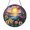 Acrylic 3.5 Inch, variant on Fantasy Beach Sunset Stained Glass Window Decor – Handmade Coastal Hanging Art
