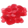 thumbnail image 1 of 100Pcs Clear Red Plastic Bingo Chips 1.9cm, 1 of 4