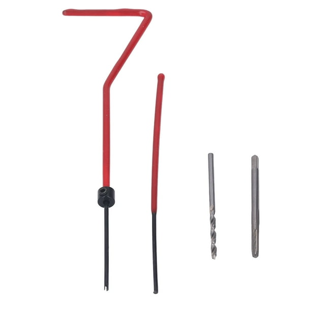 Kit de herramientas para reenhebrar roscas, kit de reparación de roscas, kit de reparación de roscas de metal, kit de insertos roscados Claridad notable