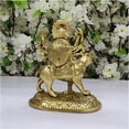 thumbnail image 5 of Durga Ma Statue Brass Durga Ma Idols Hindu Goddess of Protection Hindu Goddess Statue Sitting on Lion Goddess of War Indian Home Temple Decor Durga Ma Figurine Puja Items - AtoZ India Cart, 5 of 5