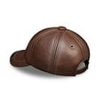 thumbnail image 4 of Men's Genuine Leather Baseball Cap Hat Brand New Real Cow Skin Leather Women's Caps Hats ,Soft Feel, 4 of 6