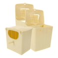 thumbnail image 1 of 3pcs Bird Breading Nest Artificial Nesting Box Bird Nest Plastic Nest Box Hanging Bird Hut, 1 of 5