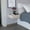 Gray, variant on White Floating End Table With Generous Drawer - Ideal For Bedroom Decor Living Room Spacious Design