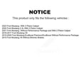 thumbnail image 2 of Positive Plus Front Semi-Metallic Disc Brake Pads PPF-D1791 for Car Ford Mustang, 2 of 8