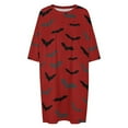 thumbnail image 4 of Bats Sleepshirts For Sleeping Travels Loose Sleepdress Pajama Dress Soft Nightdress Sleepwear, 4 of 7