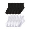 thumbnail image 1 of brown 10 pares de calcetines finos de malla para bebés y niños, calcetines tobilleros de algodón para niños pequeños, 1 of 5
