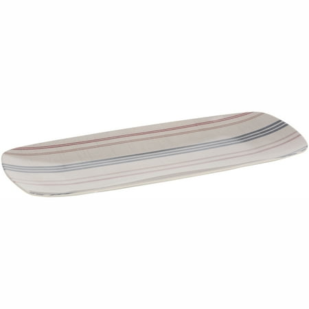 Mainstays Outdoor Melamine Striped Sandwich Tray