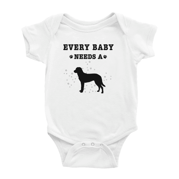 Every Baby Needs A Chesapeake Bay Retriever Dog Funny Baby Bodysuit
