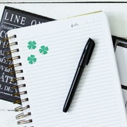 St. Patricks Day Four Leaf Clover 2000 Plus Self Inking Teacher Rubber Stamp - Green Ink