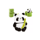 thumbnail image 1 of Simpático Muñeco Panda Y Almohada De Felpa De Bambú 35 cm VERDE OSO POLAR, 1 of 4