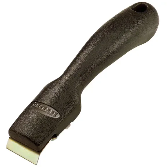 Hyde 1" Paint Scraper 10500 Flat Edged - 2-Edge Steel Blade - Black/Silver