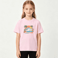 thumbnail image 2 of Cruisin 2026 Cruise Ship Girls Graphic Tee, Cute Summer Beach 100% Cotton Kids Short Sleeve T-Shirt, 2 of 5