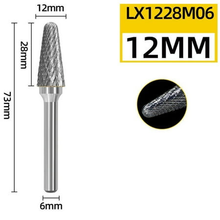 

Double-Cut Tungsten Carbide Burr Bit Rotary Files Wood Carving Engraving Heads