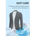 thumbnail image 2 of COOFANDY Mens Casual Blazer Cotton Sport Coat Regular Fit Suit Jacket Two Button Blazer Jacket, 2 of 5