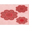 thumbnail image 1 of Ahgly Company Indoor Rectangle Patterned Deep Rose Pink Area Rugs, 2' x 5', 1 of 6