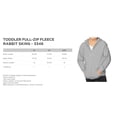 thumbnail image 2 of Rabbit Skins 3346 Toddler Full-Zip Fleece Long Sleeve Hoodie - Fine Cotton Polyester Toddler Pullover 2T 4T 5/6T - Perfect Kids Unisex Hooded With Pocket for Boys Girls Gift, 2 of 2