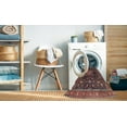 thumbnail image 2 of Ahgly Company Machine Washable Indoor Square Traditional Dark Almond Brown Area Rugs, 8' Square, 2 of 7