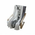 thumbnail image 4 of Indie Soft Flannel Fleece Blanket, Hand Drawn Deer Portrait in a Nordic Style Knitted Sweater Hipster Christmas, Cozy Plush for Indoor and Outdoor Use, 50" x 70", Charcoal Grey White, by Ambesonne, 4 of 6