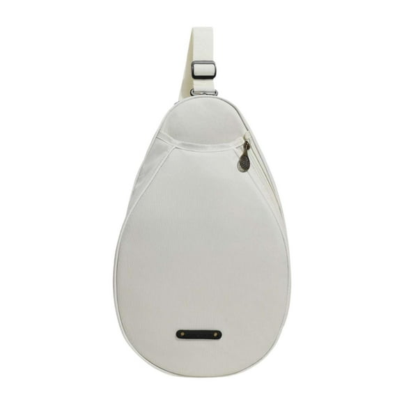 Bolso bandolera deportivo multiusos Zulema 11,4 x 3,5 x 18 pulgadas correa ajustable blanca