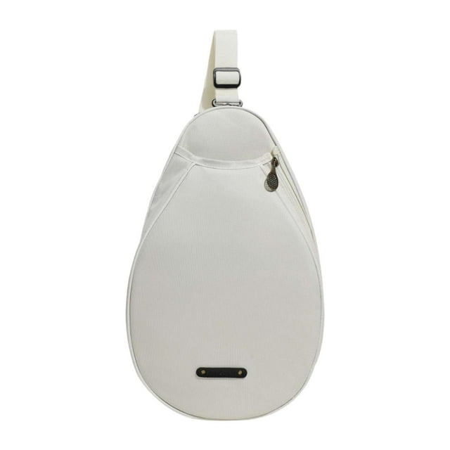 Mochila bandolera de tenis, bolso de hombro individual, tejido de poliéster , 29 x 9 x 46 cm, correa ajustable para raqueta de pickleball,