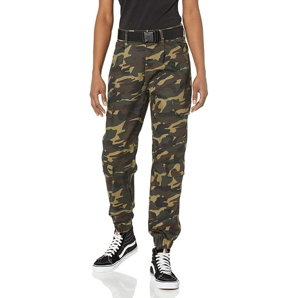 V.I.P. JEANS Cargo Pants for Women Juniors and Plus Sizes Solids, Baggy