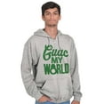 thumbnail image 5 of Guac World Guacamole Avocado Foodie Zip Up Hoodie Men's Women's Brisco Brands L, 5 of 6