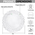 thumbnail image 6 of The Baker Celebrations 4 Inch White Paper Doilies – Small Round Lace Doily for Dessert Tables,  Gift Wrapping – 200 Count, 6 of 9