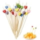 thumbnail image 1 of 100 pcs Heart Cocktail Picks Cocktail Sticks Natural Bamboo Cocktail Pick Picks Handmade Cocktail Picks, 1 of 5
