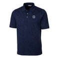 thumbnail image 2 of Men's Cutter & Buck Navy Penn State Nittany Lions Vault Advantage Tri-Blend Space Dye Big & Tall Polo, 2 of 3
