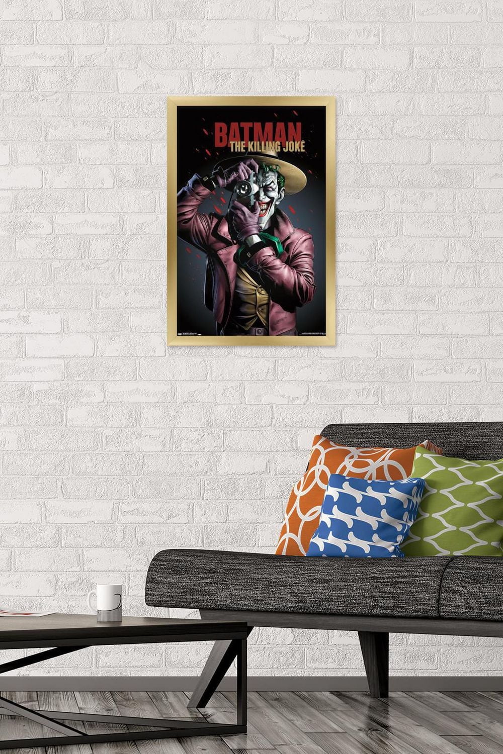 DC Comics Movie - The Killing Joke - Key Art Wall Poster, 22.375" x 34" Framed